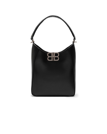Сумка Balenciaga Soft Hobo Bag in Black Peach Calfskin 5852459DHFC7596