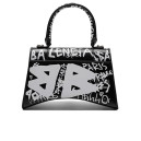 Balenciaga Hourglass Small Handbag Graffiti in Black 5936620FFLU1350