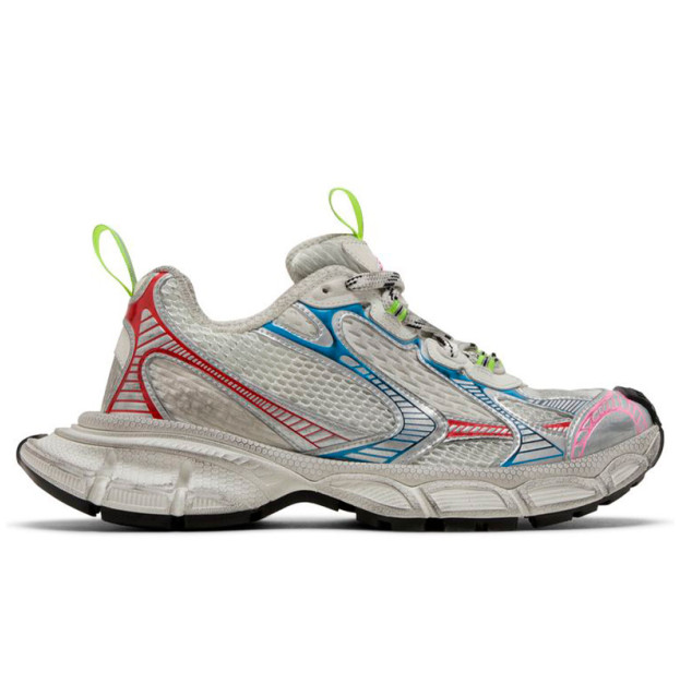 Balenciaga 3XL Worn-Out White Blue Red 734731W3XL59645