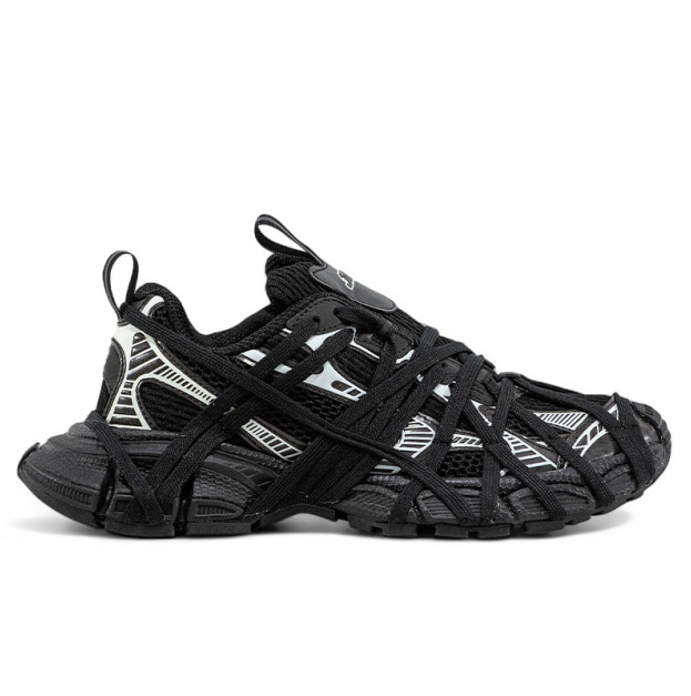 Balenciaga 3XL Extreme Lace Black Silver