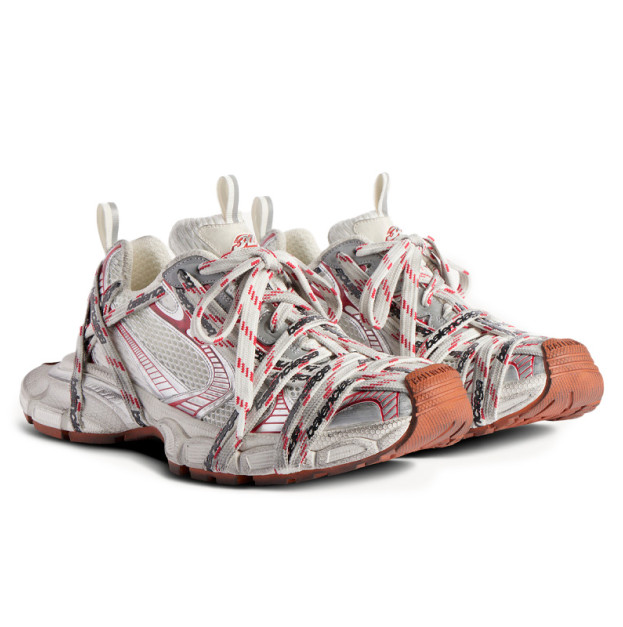 Balenciaga 3XL Extreme Laces Logo Beige Grey 825597W3XHL2162