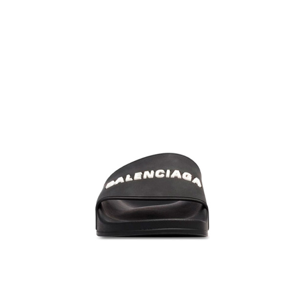 Balenciaga Pool Slide Sandal in Black White 565826W1S801006