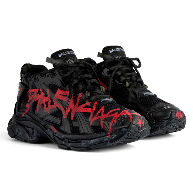 Balenciaga Runner Graffiti Black Red 772774W3RBQ1060