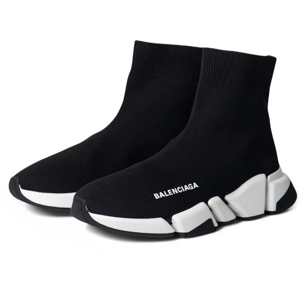 Balenciaga Speed Trainer 2.0 Knit Black White