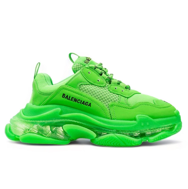 Balenciaga Triple S Clear Sole Green 541624W2GR13801