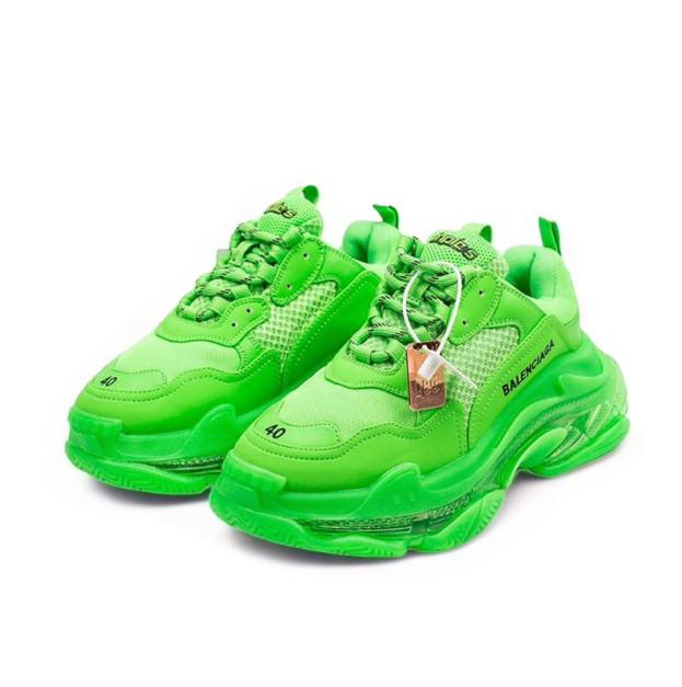 Balenciaga Triple S Clear Sole Green 541624W2GR13801