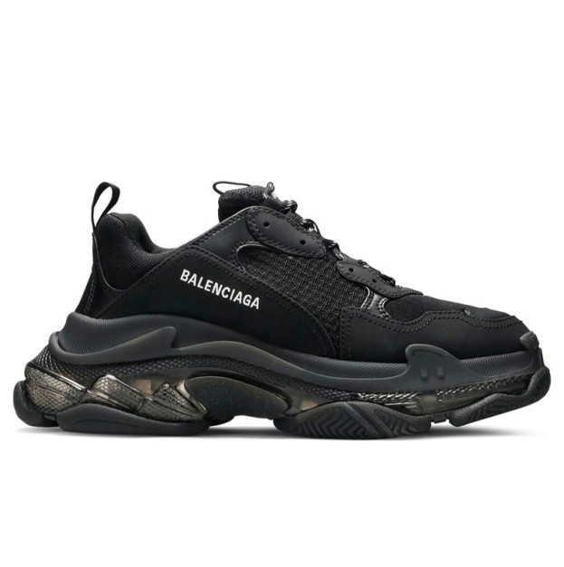 Balenciaga Triple S Clear Sole Black 541624W2FB11000