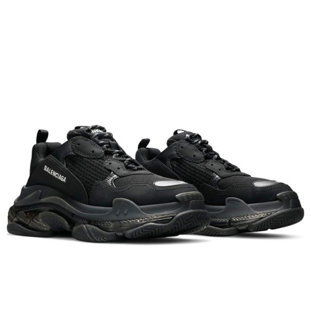 Balenciaga Triple S Clear Sole Black 541624W2FB11000