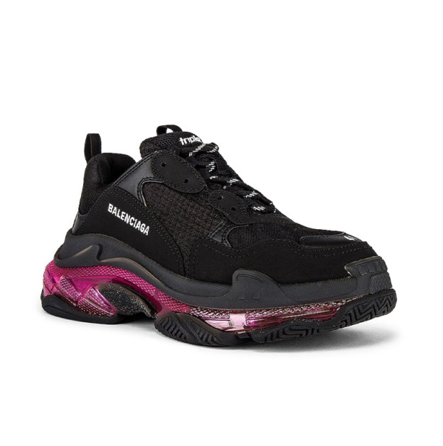 Balenciaga Triple S Clear Sole Black Pink 541624W2FR11053
