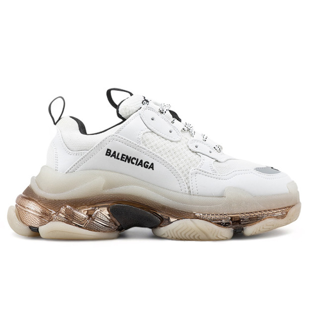 Balenciaga Triple S Clear Sole White Beige