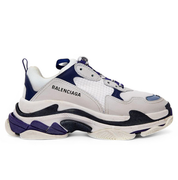 Balenciaga Triple S White Blue Purple 541641W09OF9095